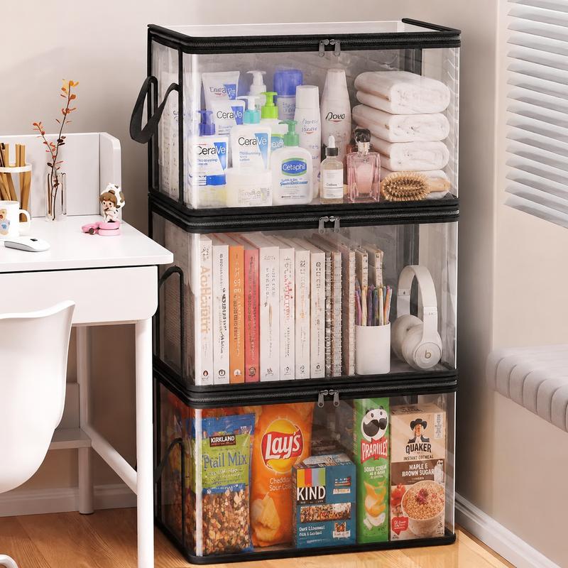 ⏳LAST DAY BUY 2 GET 1 FREE!!💕Odinl™ Transparent Storage Bag – Large, Dust & Moisture-Proof with Handle✨