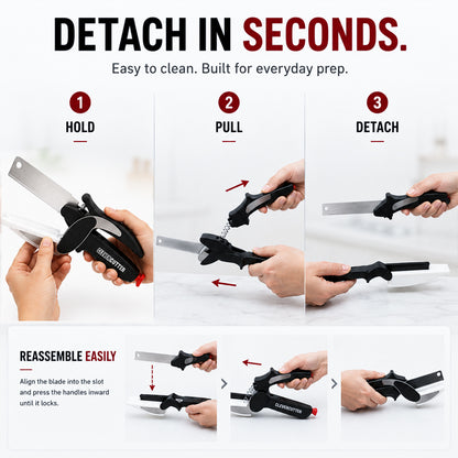 Vodlans™ 2-in-1 Kitchen Scissors – Cut Food Faster With Less Mess