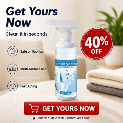 Vodlans™ Stain Remover Spray—Instant Multi-Surface Stain Fix for Clothes, Carpets & Furniture