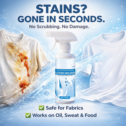 Vodlans™ Stain Remover Spray—Instant Multi-Surface Stain Fix for Clothes, Carpets & Furniture