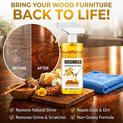 Vodlans™ Wood Polish Spray – Restore Shine & Fix Scratches Instantly