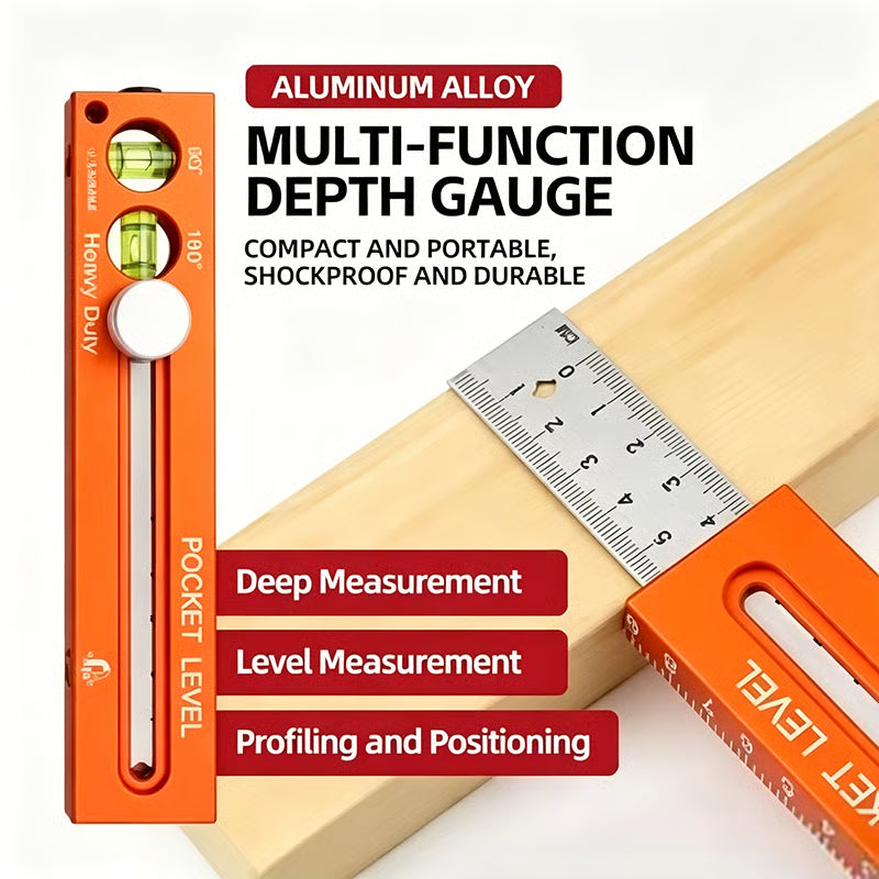 📏Vodlans™ 3-in-1 Measuring, Marking & Level Tool
