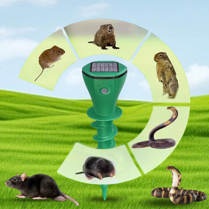 💥Hot Sale 50% OFF🌿Solar Powered Waterproof Screw Mole Repellent