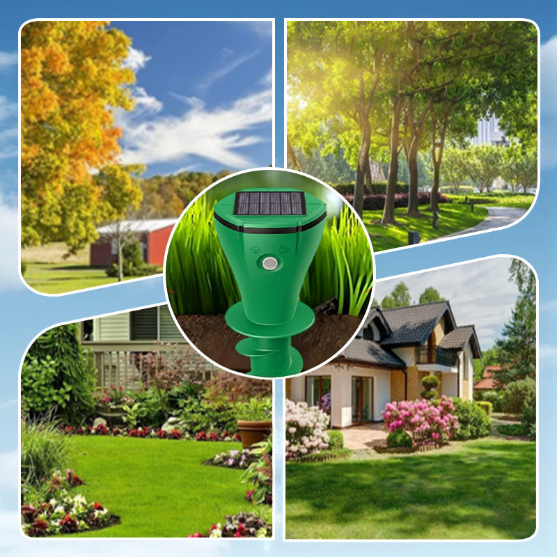 💥Hot Sale 50% OFF🌿Solar Powered Waterproof Screw Mole Repellent