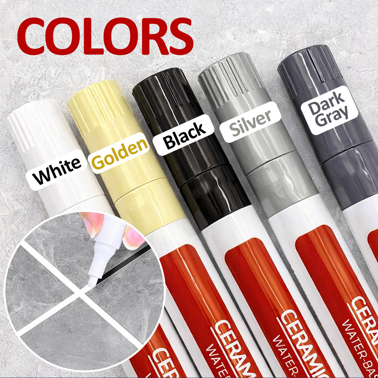 Vodlans™ Anti-Mould & Waterproof Joint Pen for Ceramic Tiles!