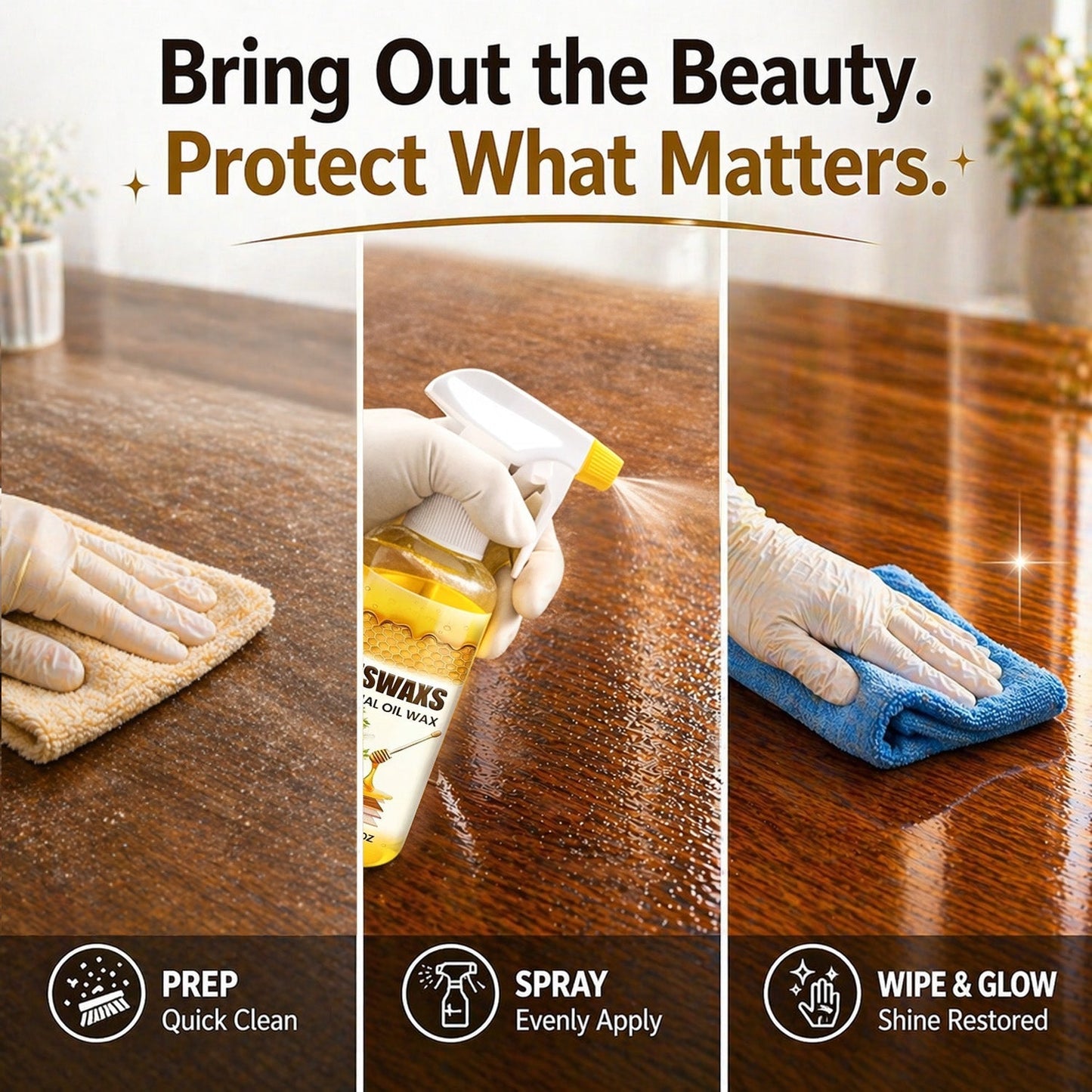 Vodlans™ Wood Polish Spray – Restore Shine & Fix Scratches Instantly