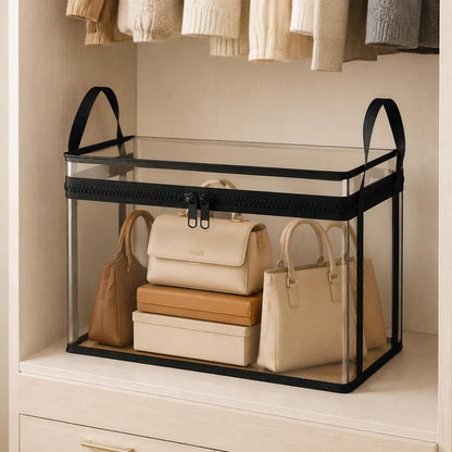 ⏳LAST DAY BUY 2 GET 1 FREE!!💕Odinl™ Transparent Storage Bag – Large, Dust & Moisture-Proof with Handle✨