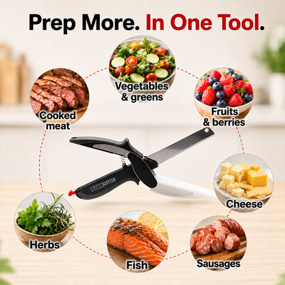 Vodlans™ 2-in-1 Kitchen Scissors – Cut Food Faster With Less Mess