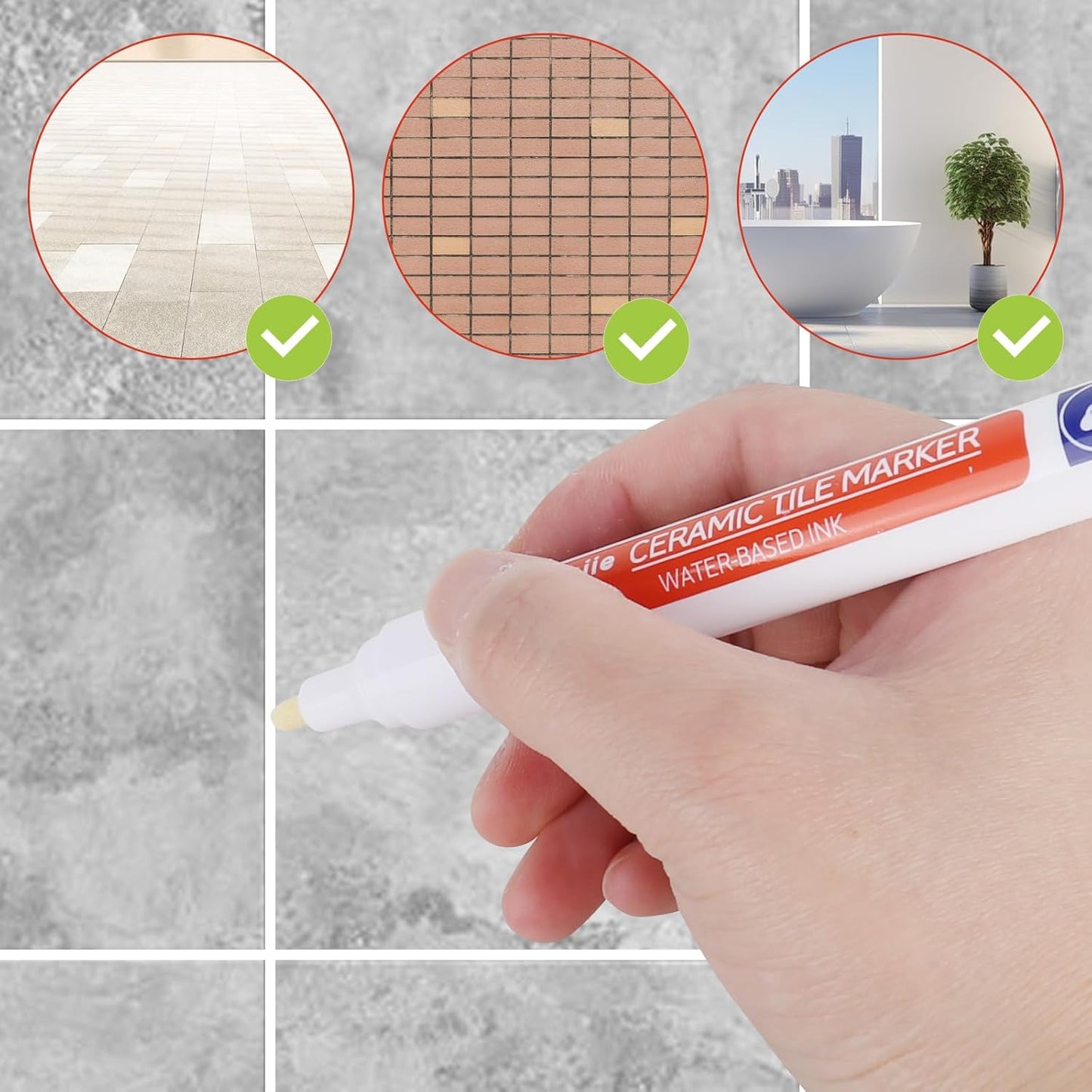 Vodlans™ Anti-Mould & Waterproof Joint Pen for Ceramic Tiles!
