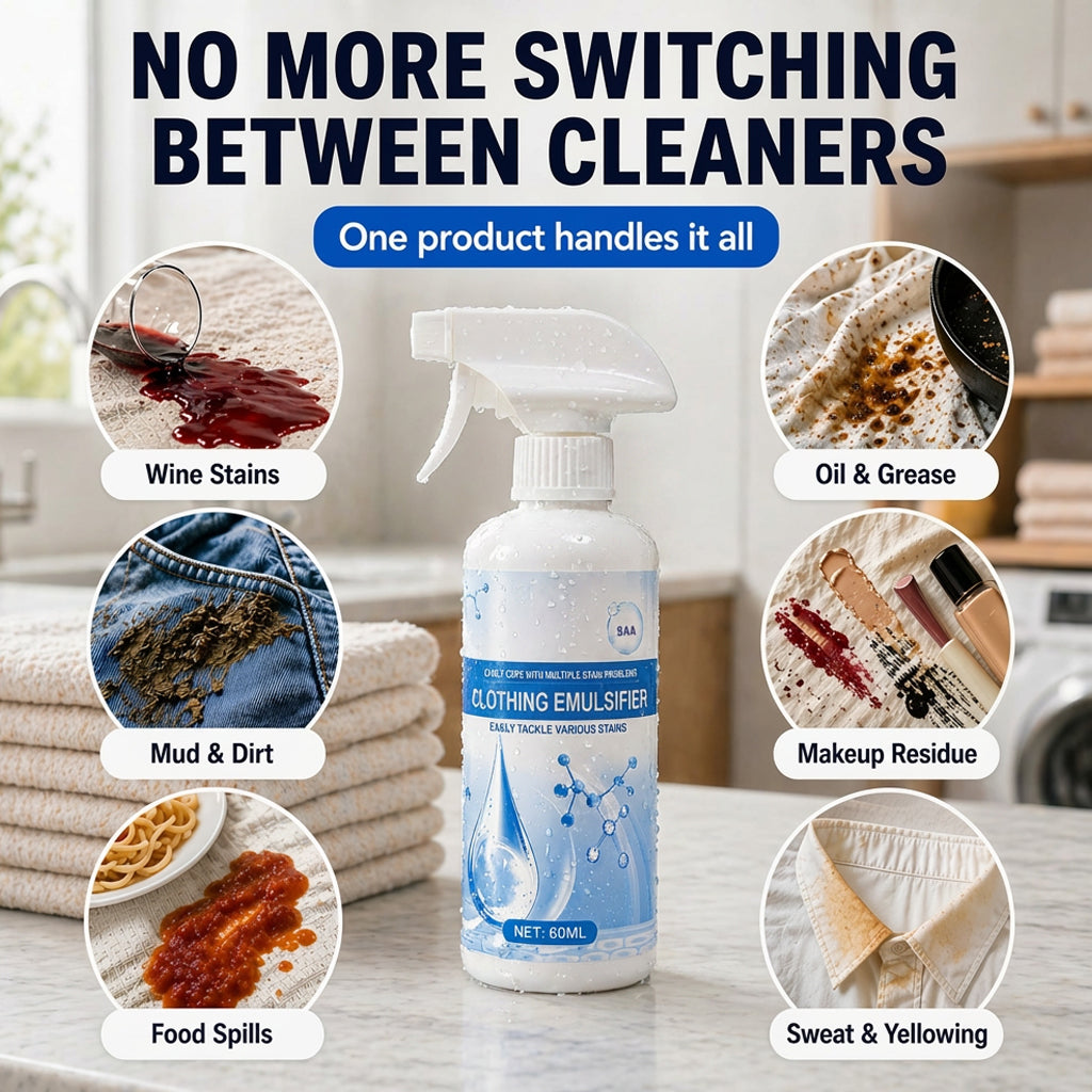 Vodlans™ Stain Remover Spray—Instant Multi-Surface Stain Fix for Clothes, Carpets & Furniture