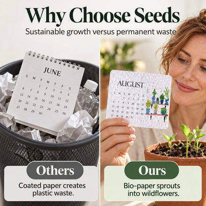 🌱 2027 Plantable Seed Paper Calendar — Use It, Then Grow It (OFFER)