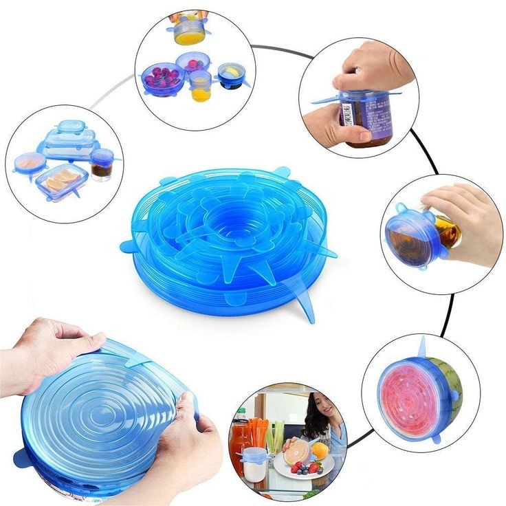 Vodlans™ Reusable Silicone Lids — 6 PCS Stretch Bowl & Pot Covers (Pro Max)
