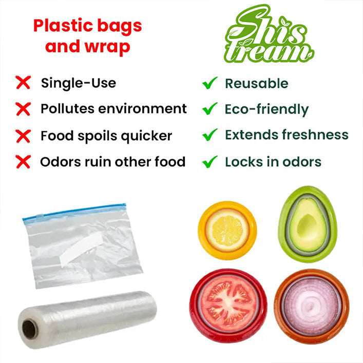 🍅 Silicone stretch pods 🥑 Keep Your Fruits & Veggies Fresh with These Stretch Pods!