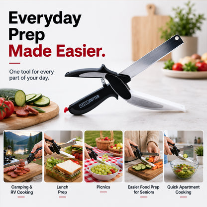 Vodlans™ 2-in-1 Kitchen Scissors – Cut Food Faster With Less Mess