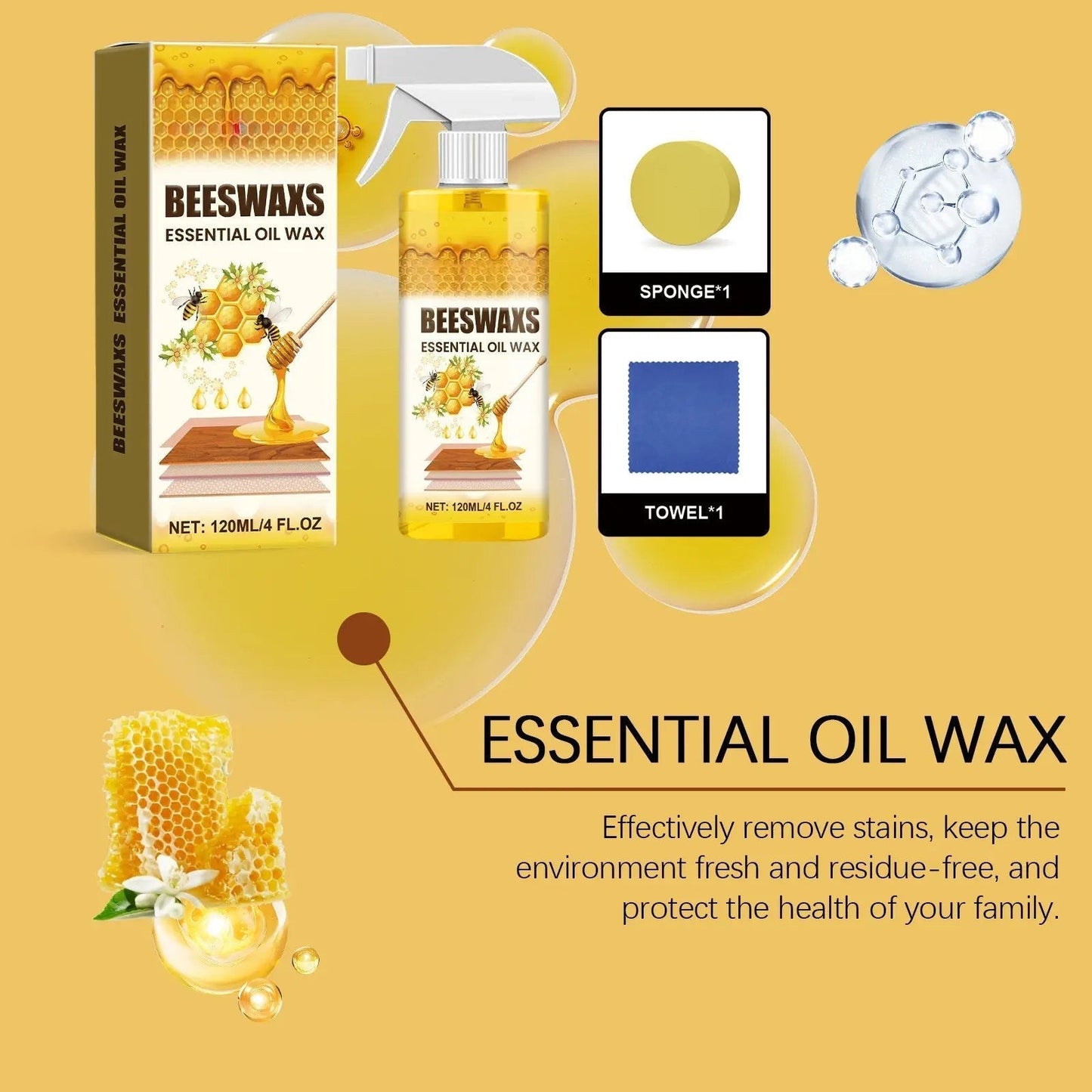 Vodlans™ Wood Polish Spray – Restore Shine & Fix Scratches Instantly