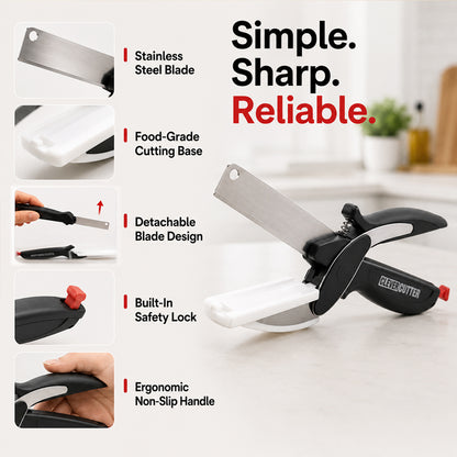 Vodlans™ 2-in-1 Kitchen Scissors – Cut Food Faster With Less Mess