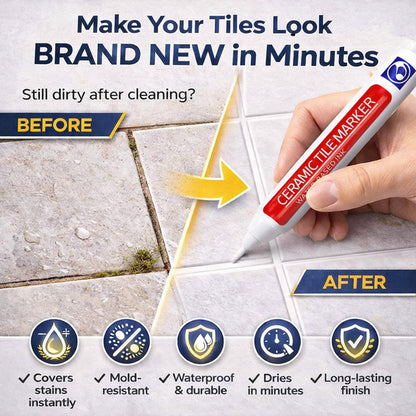 Vodlans™ Anti-Mould & Waterproof Joint Pen for Ceramic Tiles!
