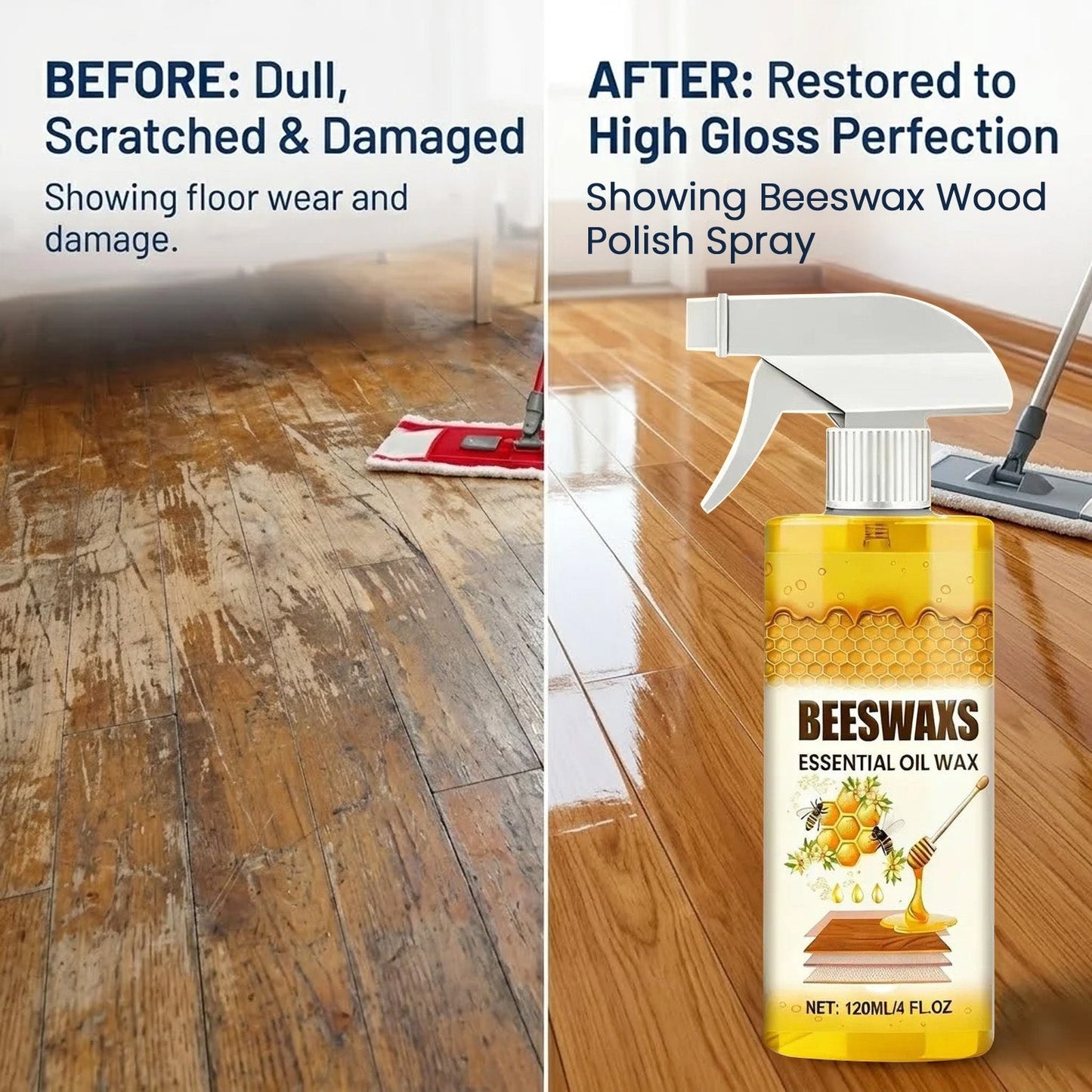 Vodlans™ Wood Polish Spray – Restore Shine & Fix Scratches Instantly