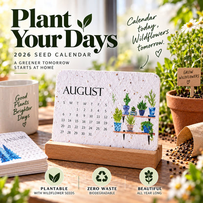 🌱 2027 Plantable Seed Paper Calendar — Use It, Then Grow It (OFFER)