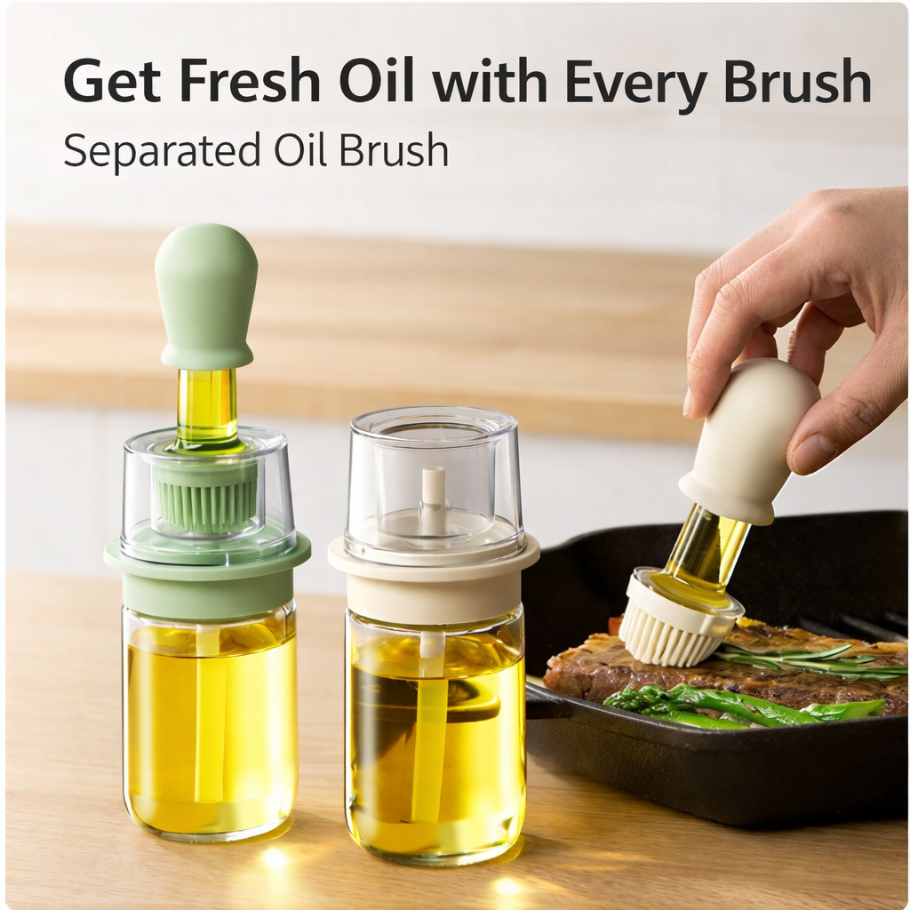 Vodlans™ 2-in-1 Oil Dispenser & Brush — Cook Smarter, Use Less Oil