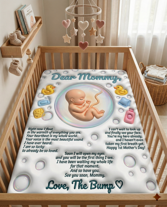 Baby in womb bubble Blanket
