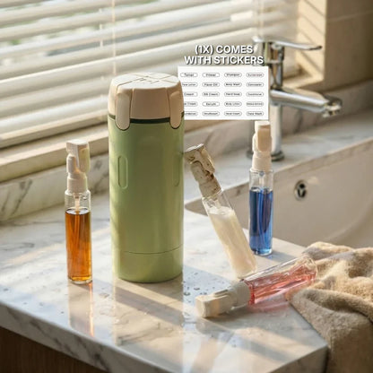 Vodlan™ Travel Dispenser - Carry 4 Essentials in 1 Bottle (OFFER)