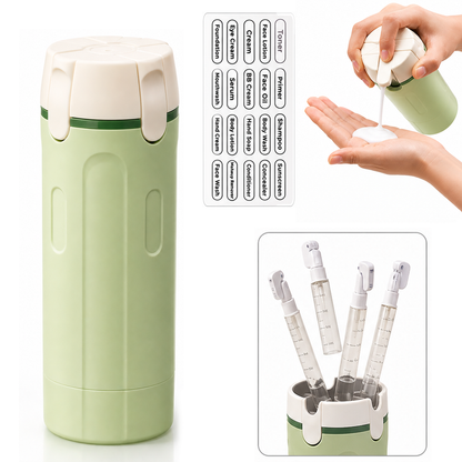 Vodlan™ Travel Dispenser - Carry 4 Essentials in 1 Bottle (OFFER)