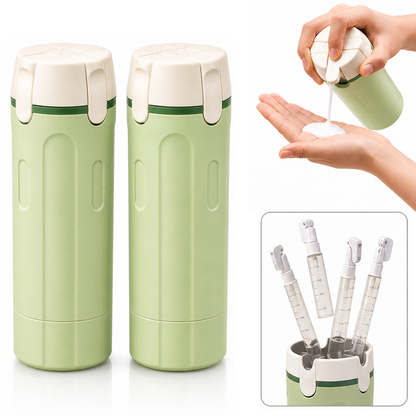 Vodlan™ Travel Dispenser - Carry 4 Essentials in 1 Bottle (OFFER)