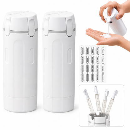 Vodlan™ Travel Dispenser - Carry 4 Essentials in 1 Bottle (OFFER)