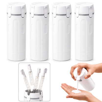 Vodlan™ Travel Dispenser - Carry 4 Essentials in 1 Bottle (OFFER)