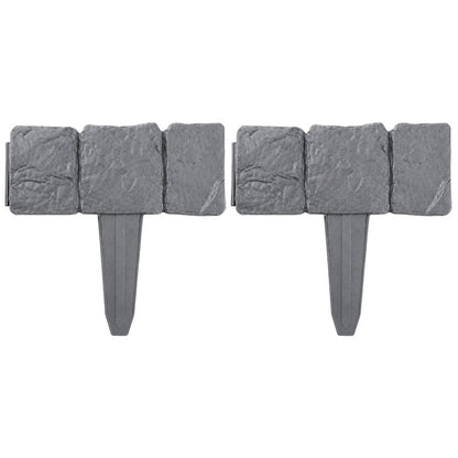 🌿✨Vodlans™ Stone-Look Edging Fence - Garden Edges That Stay Clean🏡♻️