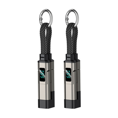 🔥HOT SALE 50% OFF🔥4-in-1 Digital Display Keychain Charging Cable