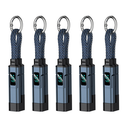 🔥HOT SALE 50% OFF🔥4-in-1 Digital Display Keychain Charging Cable