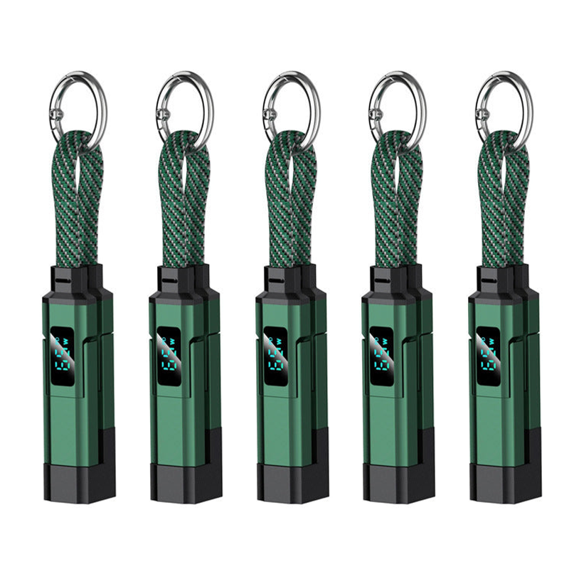 🔥HOT SALE 50% OFF🔥4-in-1 Digital Display Keychain Charging Cable