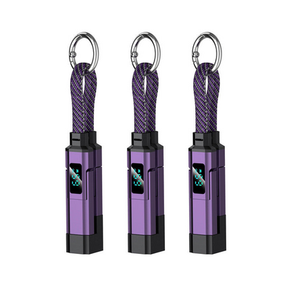 🔥HOT SALE 50% OFF🔥4-in-1 Digital Display Keychain Charging Cable
