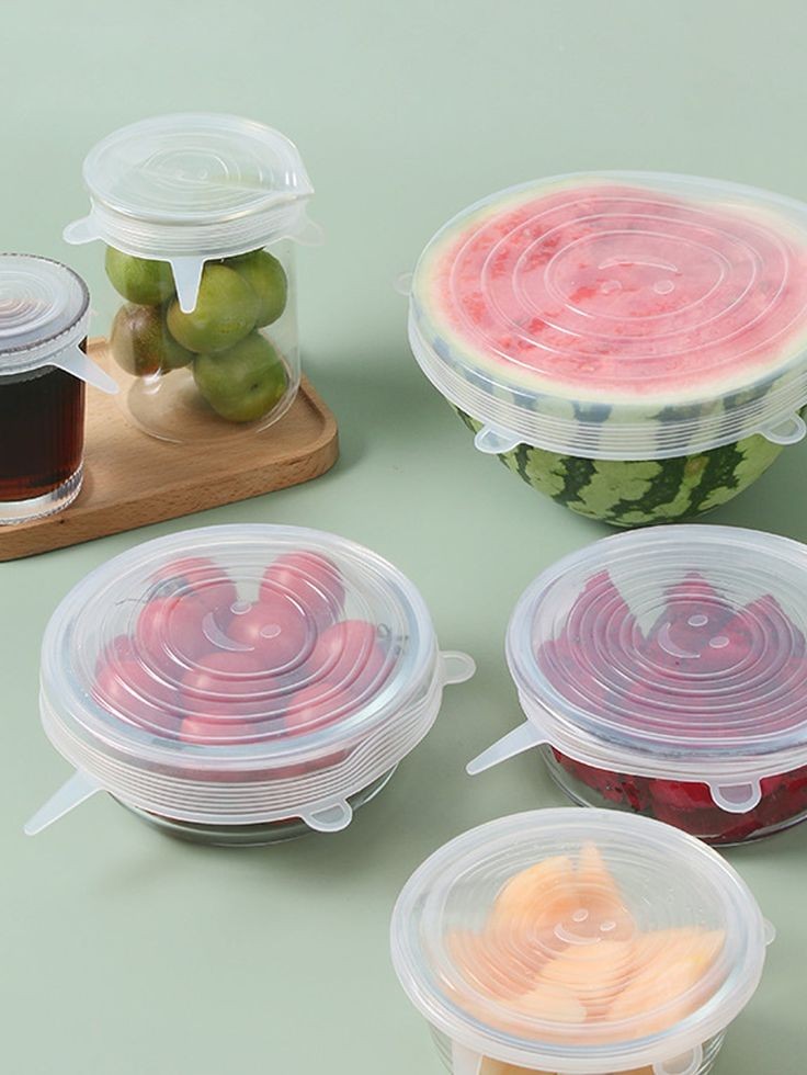 Vodlans™ Silicone Stretch Lids Reuseable Microwave Safe Flexible Covers (offer)