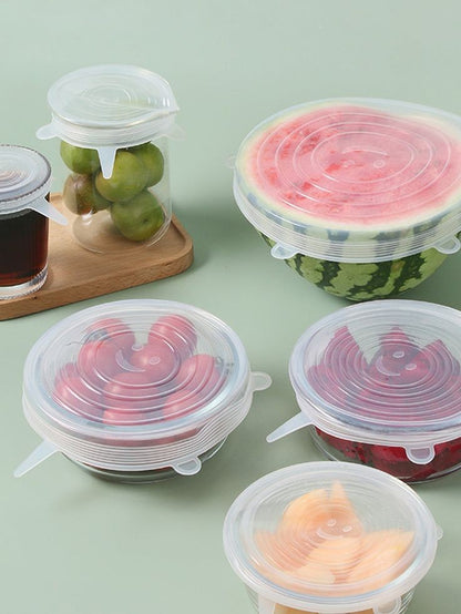 Vodlans™ Silicone Stretch Lids Reuseable Microwave Safe Flexible Covers (offer)