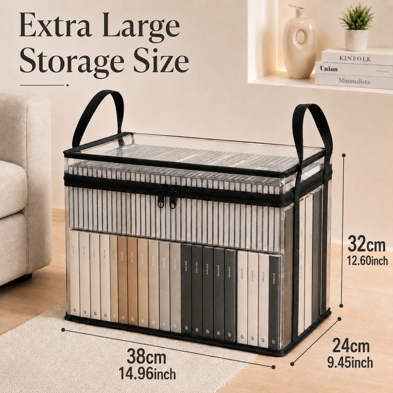 ⏳LAST DAY BUY 2 GET 1 FREE!!💕Odinl™ Transparent Storage Bag – Large, Dust & Moisture-Proof with Handle✨