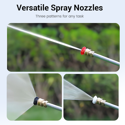 🚿Vodlan™ High-pressure water gun – 3 interchangeable nozzles, durable aluminium alloy & powerful ✨